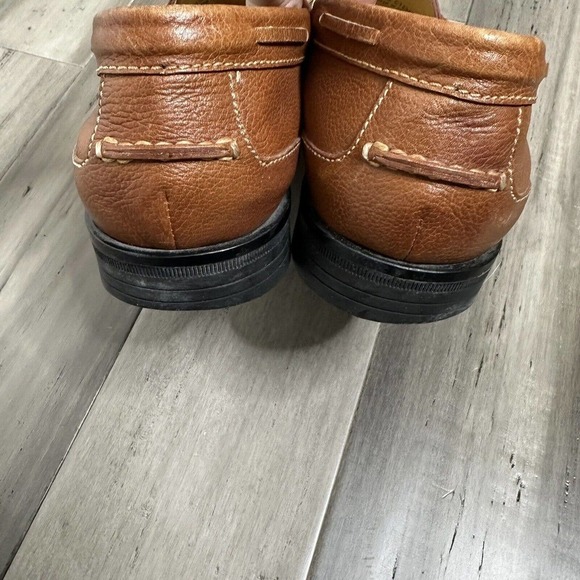 Cole Haan Men\'s Brown Leather Fringe Loafers Slip On Dress Shoes Size 11.5